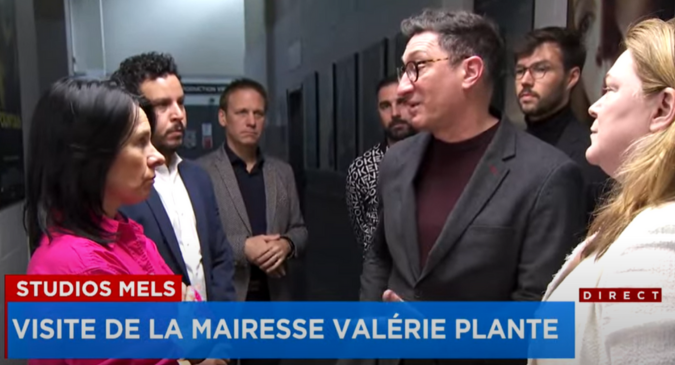 Valérie Plante visite les Studios MELS